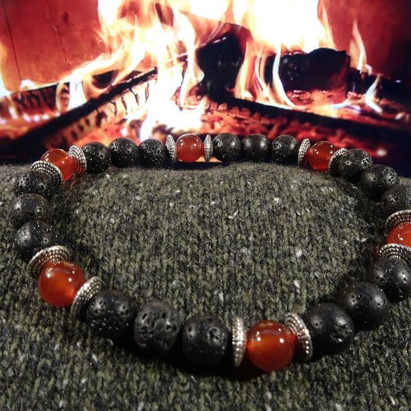 Men's stretch bracelets, double-strung, made-to-order by Carole With an E! - Picture 7 of 9